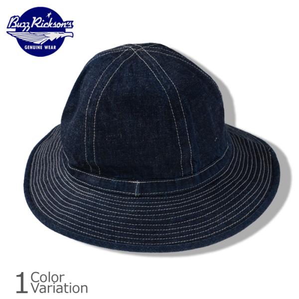 未使用タグ付バズリクソンズ　ミリタリーデニムハット 7 1/4サイズ Buzz Rickson's（バズリクソンズ） DENIM HAT デニムハット BR01476A