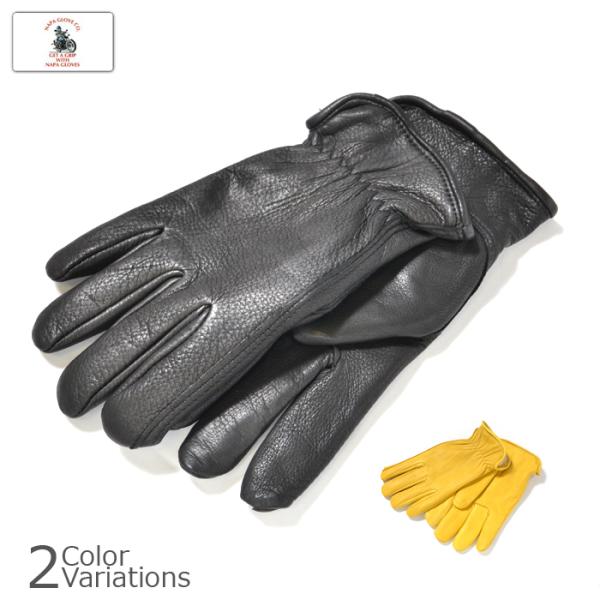 NAPA GLOVE（ナパグローブ） DEER SKIN LEATHER GLOVE THINSULATE LINER 鹿革 レザー グローブ ライナー付き 【メール便】