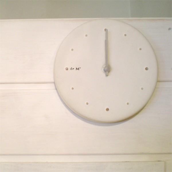 スタジオエム Pendule Murale 時計 大 白化粧 陶器 シンプル 白 おしゃれ かわいい Stm スウェッジアンドケイ 通販 Yahoo ショッピング