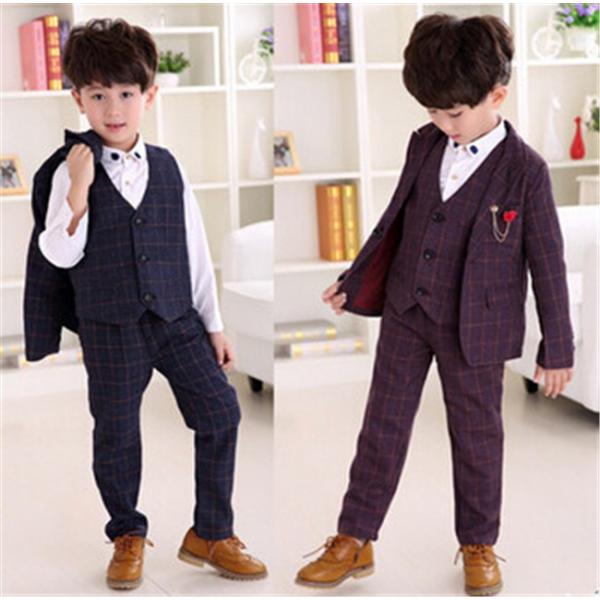 激安 子供用チェックフォーマルスーツ3点セット ジャケット ベスト 長ズボン 子供服 カジュアル ジュニア キッズ 男の子 結婚式 発表会 入園式st011 Buyee 日本代购平台 产品购物网站大全 Buyee一站式代购 Bot Online