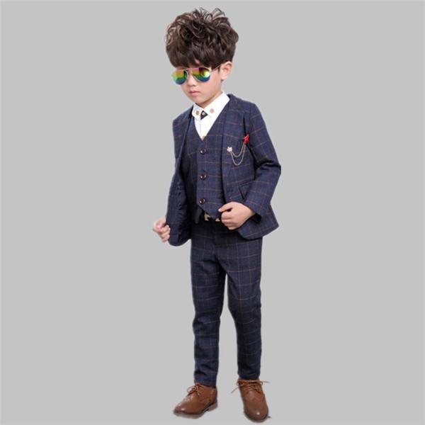 激安 子供用チェックフォーマルスーツ3点セット ジャケット ベスト 長ズボン 子供服 カジュアル ジュニア キッズ 男の子 結婚式 発表会 入園式st011 Buyee Buyee Japanese Proxy Service Buy From Japan Bot Online