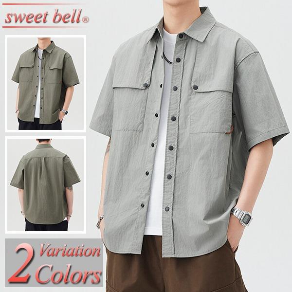 sweet bell シャツ メンズ 半袖 春 夏 秋 カジュアルシャツ メンズ