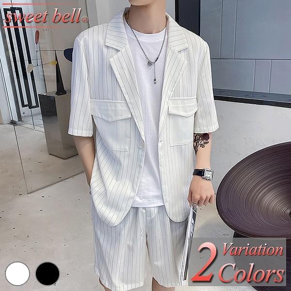 スーツ メンズ 夏 半袖 五分袖 サマージャケット カジュアルスーツ セットアップ 上下セット 大きいサイズ 3l 4l 小さいサイズ Xs Ss 薄手 涼しい パーティー Deb297 7712p105a Sweet Bell メンズ店 通販 Yahoo ショッピング