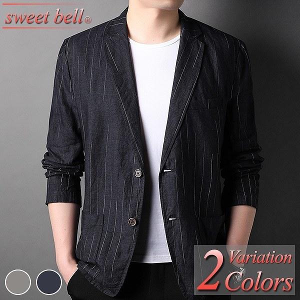 サマージャケット メンズ ジャケット 春 夏 薄手 軽量 40 50代へも好評なデザイン 綿麻配合の上級モデル ビジネス カジュアル テーラード Q F5263p165b Sweet Bell メンズ店 通販 Yahoo ショッピング