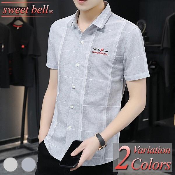 カジュアルシャツ メンズ シャツ 半袖 柄 夏 おしゃれ 白シャツ オックスフォード シャツ ボタンダウン ワーク ネル リネン アメカジ ダンガリー チェック U 8563p33a Sweet Bell メンズ店 通販 Yahoo ショッピング