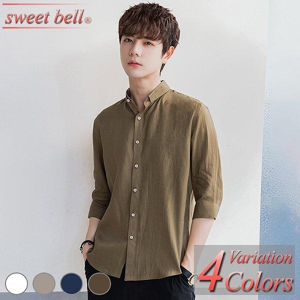 シャツ メンズ 五分袖 七分袖 半袖 春 夏 秋 カジュアルシャツ 無地 大きいサイズ 4l 5l 小さいサイズ Xs おしゃれ きれいめ ボタンダウン オックスフォード U1415 L005p90b Sweet Bell メンズ店 通販 Yahoo ショッピング