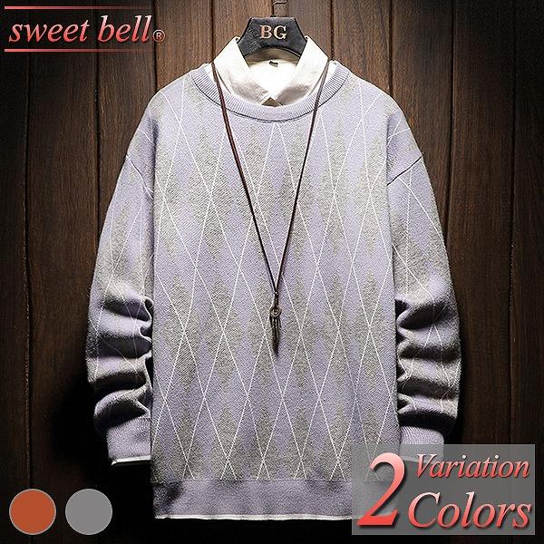 セーター メンズ ニット 大きいサイズ Vネック おしゃれ カシミヤ ビジネス ケーブル クルーネック タートルネック ハイネック ノルディック アーガイル U1a048 M105p55c Sweet Bell メンズ店 通販 Yahoo ショッピング