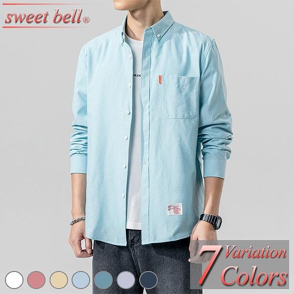 カジュアルシャツ メンズ 長袖 無地 シャツ おしゃれ 白シャツ オックスフォードシャツ ボタンダウンシャツ ネル シャツ ワーク アメカジ ダンガリー リネン U1a104 Ds681tp35b Sweet Bell メンズ店 通販 Yahoo ショッピング