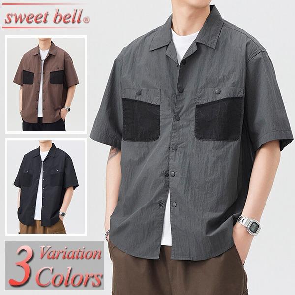 sweet bell シャツ メンズ 半袖 春 夏 秋 カジュアルシャツ メンズ