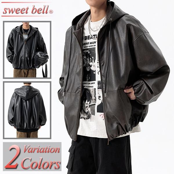 sweet bell レザージャケット メンズ ライダースジャケット PUレザー 