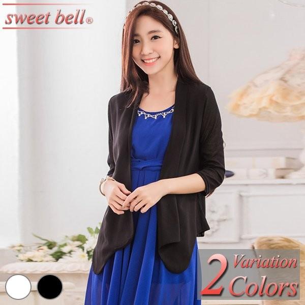 ボレロ 結婚式 パーティー カーディガン ジャケット 半袖 大きいサイズ パーティードレス フリル レース チュール シフォン オーガンジー フレア ドレス S69 A1 Sweet Bell Inc 通販 Yahoo ショッピング