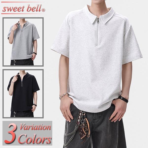 sweet bell Tシャツ メンズ カットソー 半袖 春 夏 ポロシャツ ハーフ