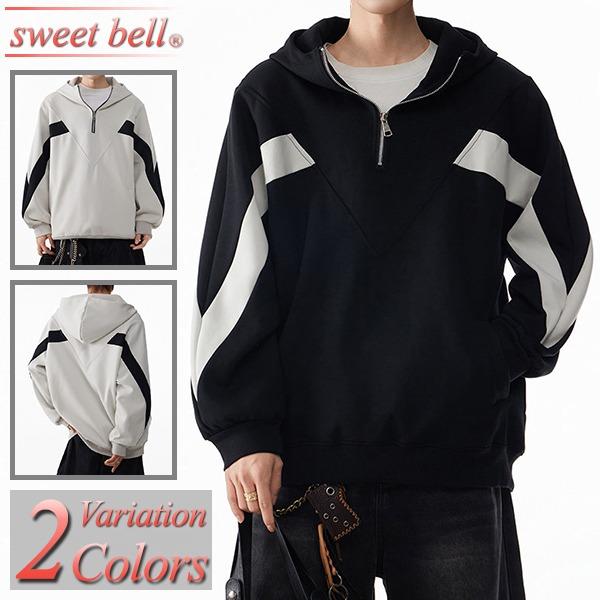 sweet bell パーカー メンズ スウェット 長袖 春 秋 冬 ジップパーカー