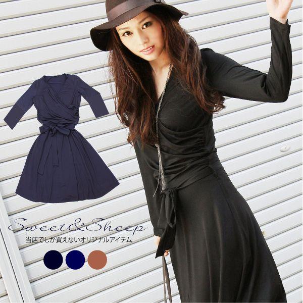 Sale ワンピースカシュクール半袖全７色 メール便不可 7号 9号 11号 対応あすつく対応 カシュクールワンピース 2390 Sweet Sheep 通販 Yahoo ショッピング