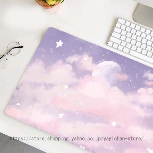 机上用品 マウスパット 大型 大型テーブルマット 可愛い 風景 かわいい ゴム底 ゲーミングマウスパット 大型サイズ パソコンマット 防水 滑り止め 洗える