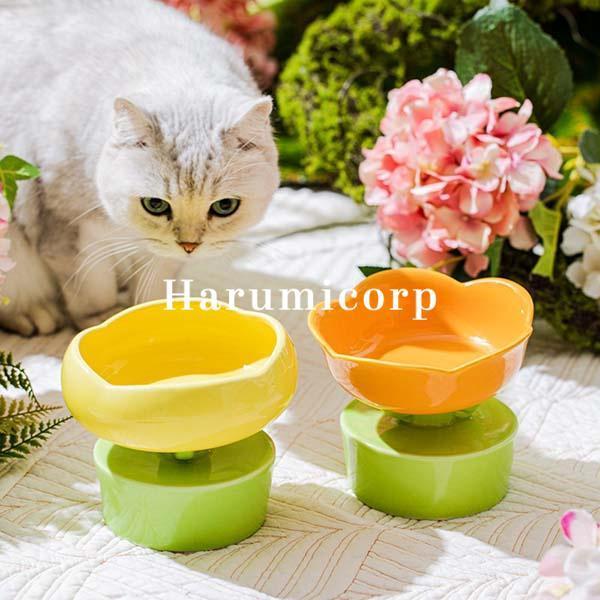猫 犬 フードボウル 食器台 陶器 水入れ 食器 食べやすい 高さ 水飲み セラミック ペット食器 おしゃれ ペット用 餌入れ エサ入れ えさ 台 ボウル お皿 ご飯皿