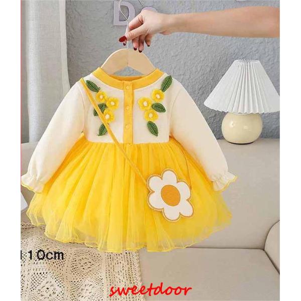 ◆美品◆BeBe  刺繍ワンピース　110 入園式　卒園式　発表会 sweetdoor_my20231107-ddd9