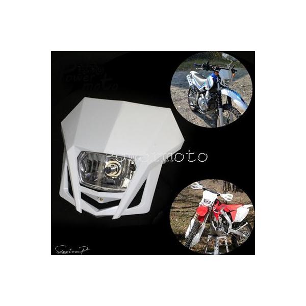 互換品 XR WR MXモトクロスエンデューロヘッドライトオフロードダートバイクヘッドランプフロントランニングライトマスクホンダCRF ヤマハ