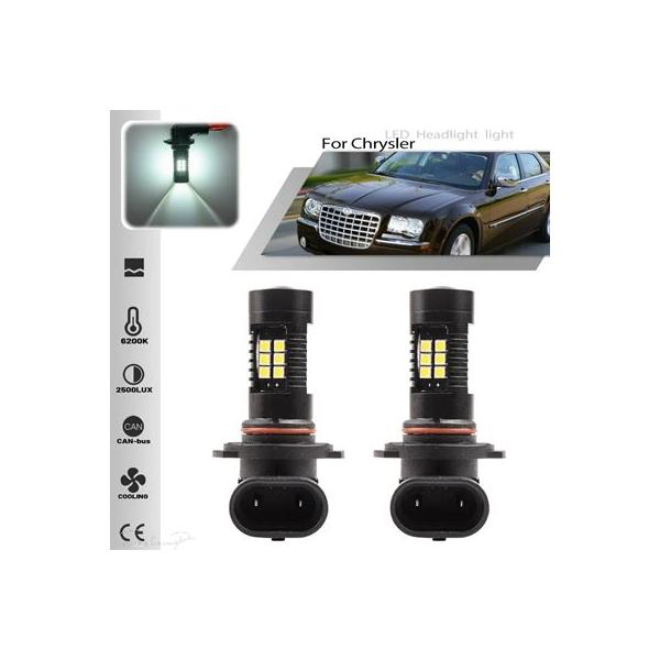 互換品】 2個入り 6000K ホワイト 9145 9140 H10 LEDヘッド