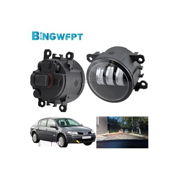 互換品 フォグランプアセンブリ フォグランプ ルノー H8 H11 12V 2 KM0 KM1 100% 動作 DRL インターフェース 直径9CM メガーヌ 