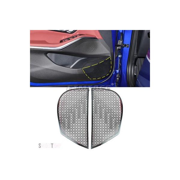 互換品 2024年用 ドアスピーカーサウンドスピーカーカバーフレームステッカーインテリア BMW I3 G20 2023 3シリーズ