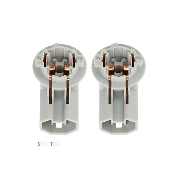 互換品 ライセンスプレートライトアダプター ナンバープレートランプホルダー E12 8127502080 1ペア サイド カローラ ヴェルソ 2004年-2009年
