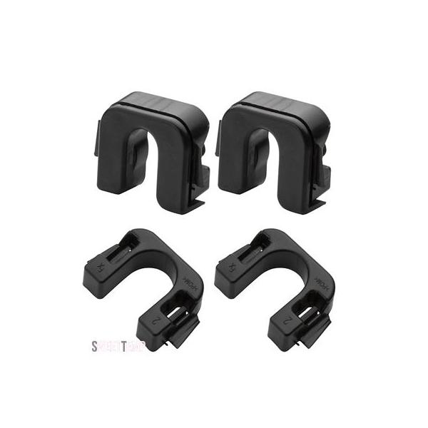互換品 モンデオ用 フォード MK8 1539663 8A61-46698-AA 8A6146698AA 0155 4個入りリアパーセルシェルフピボットヒンジクリップ フィエスタMK7