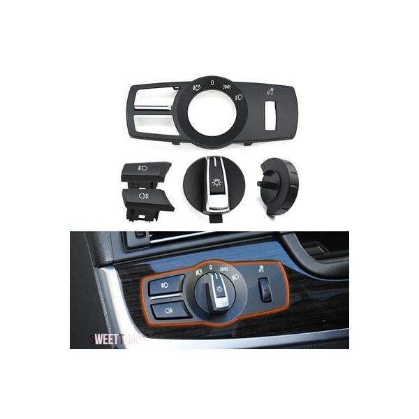 互換品 ヘッドライトスイッチボタンライトコントロールパネルフォグランプスイッチ5 61319192744用 BMW 6 X4 F02 F10 F18 F07 F