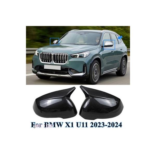 互換品 2024用 サイドリアビューミラーキャップカバー ホーンケースシェルトリム カーアクセサリー BMW X1 U11 U12 2023