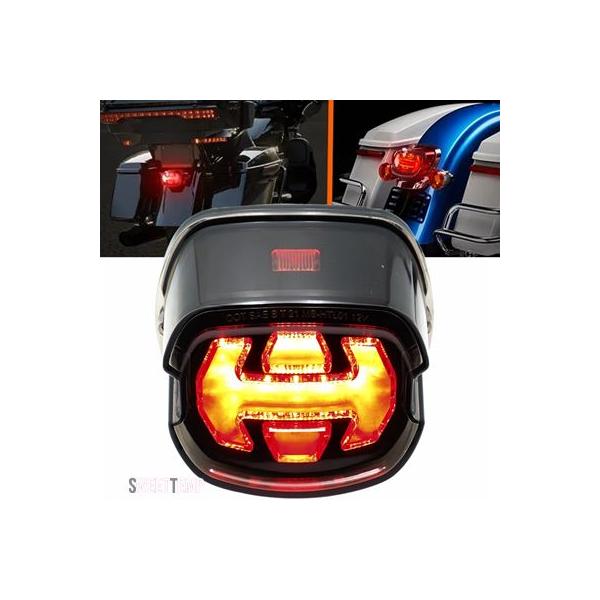 互換品】 ハーレー ダビッドソン モトレッドレンズLEDテールブレーキ