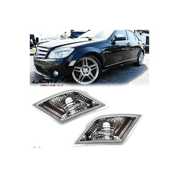 互換品 Cクラス用OEM仕様のフロントバンパースイドライトハウ メルセデス ベンツ C250 C300 2008年-2011年型 W204プレLCI C350および2008年-13年型C63