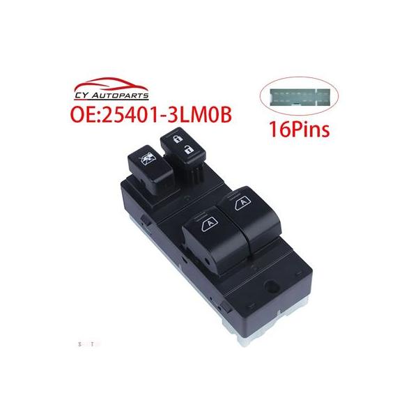互換品 新品フロント左パワーウィンドウスイッチボタン 日産 NV200 NV350 NV1500 NV2500 NV3500 25401-3LM0B 254013LM0B Urvan