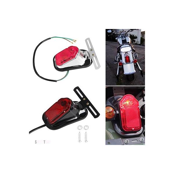 互換品 トゥームストーンリアテールライトライセンスプレートブレーキランプテールライトハーレーホンダ ボバーチョッパーヤマハカスタムツーリング