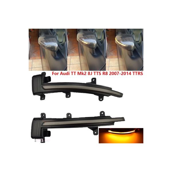 互換品 LED ダイナミックウインカーシーケンシャルウィンカーインジケーターライトTT アウディ MK2 R8 2007-2014 2010-2014 8J TTS TTRS
