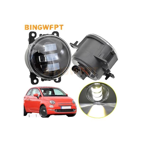 互換品 カーアクセサリーフロントフォグランプデイランニングフォグランプ フォグランプ500 LED フィアット 12V H11 DRL セディチパンダプント E