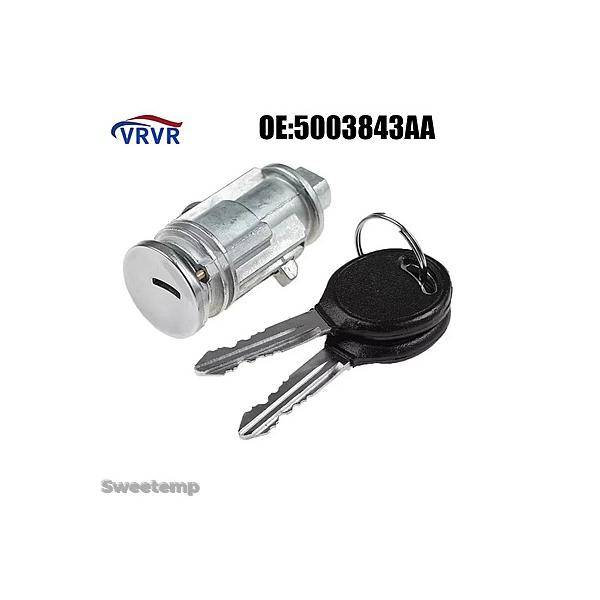 互換品 イグニッションスイッチロックシリンダー プリマス用 ジープ クライスラー ダッジ 5003843AA 5003843AB ボイジャー キャラバン チェロ