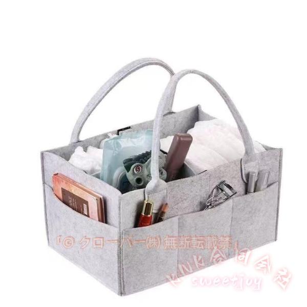 おむつのストックの収納や持ち運びに。おむつストッカー。仕切りがあって収納が綺麗で機能的にご使用可能です。なんと仕切りはカスタマイズ可能です。おもちゃや入れるものによって変更できるのも魅力。超軽量フェルト生地は丈夫で長持ち。※商品画像はお客様...