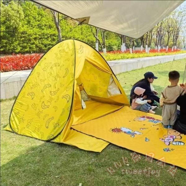 公園海ピクニックワンタッチテント2-3人用ポップアップ KNK(株) UVカットフルクローズおしゃれ運動会送料無料耐風耐久性高いキャンプテント
