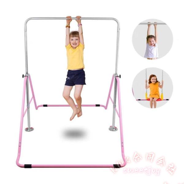 【全10カラー】折りたたみ鉄棒【商品詳細】段階に調節：鉄棒の高さが90cmから131cmまでの等間隔で高さ調節できます。【使用時】サイズ：（約）横幅109×奥行147×高さ131cmサイズ：（約）横幅109×奥行147×高さ90cm【収納時...