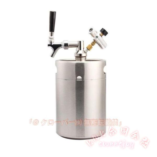 ビールサーバー ビールディスペンサー ミニCO2レギュレーター付き 小型 軽量 頑丈 ステンレス鋼 ビール樽 耐久性 持ち運び便利 使い簡単 ホーム/発酵/醸造ケゲレ