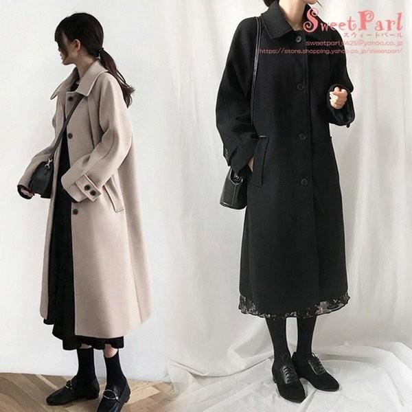 在庫処分セール 返品交換不可 コート レディース ステンカラーコート ロングコート ロング丈 アウター 21 冬服 ブラック 厚手 Seruwhite10 Sweet Parl 通販 Yahoo ショッピング
