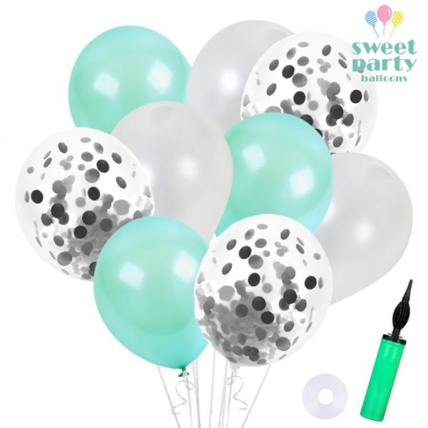 誕生日 飾り付け バルーン 風船 ハーフバースデー バースデー 結婚式 バースデーバルーン ヘリウムガス 浮くゴム風船 空気入れ  50個 爆買