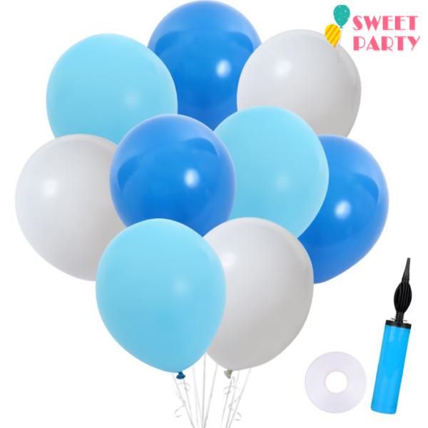 誕生日 飾り付け バルーン 誕生日 ハーフバースデー 風船 バースデー 飾り付け 結婚式 バルーンアート 男の子 ヘリウムガス 浮く 100個 空気入れ 爆買