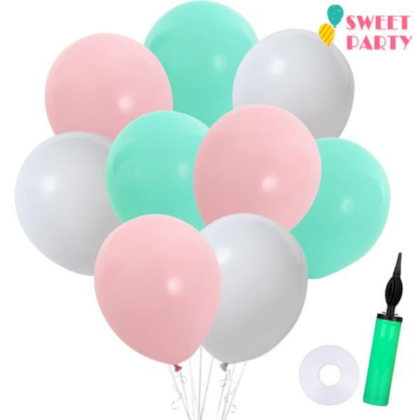 誕生日 飾り付け バルーン ハーフバースデー 誕生日 風船 バースデー バースデーバルーン 100日祝い 結婚式 バースデー ヘリウムガス 浮く 空気入れ 100個 爆買