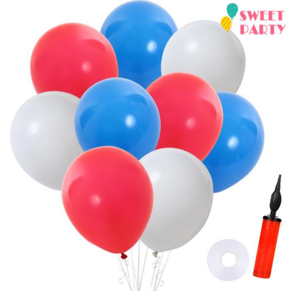 誕生日 飾り付け バルーン 誕生日 風船 バースデー 飾り付け 100日祝い ハーフバースデー 結婚式 バースデー 男の子 ヘリウムガス 浮く 空気入れ 100個 爆買