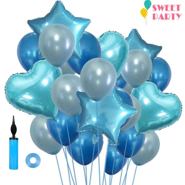 誕生日 風船 バルーン バルーンセット 結婚式 ウェディング 二次会 バースデー パーティー イベント 飾り付け 装飾 ハート スター 1歳 浮く ブルー Sw 300lbs Bl バースデーバルーン Sweet Party 通販 Yahoo ショッピング