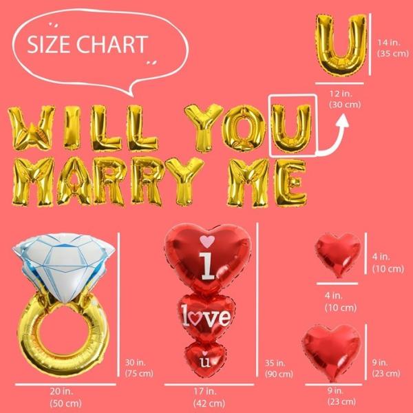 風船 プロポーズ WILL YOU MARRY ME 告白 結婚 サプライズ バルーン 