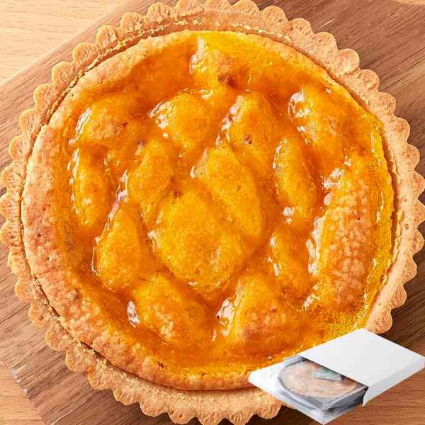 ネコポス出荷 甘酸っぱい味わいと香ばしいタルト生地が絶妙 オレンジとあんずのタルトケーキ5号