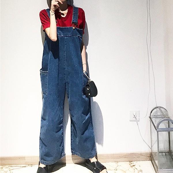 サロペット オールインワン レディース デニム パンツ 春夏