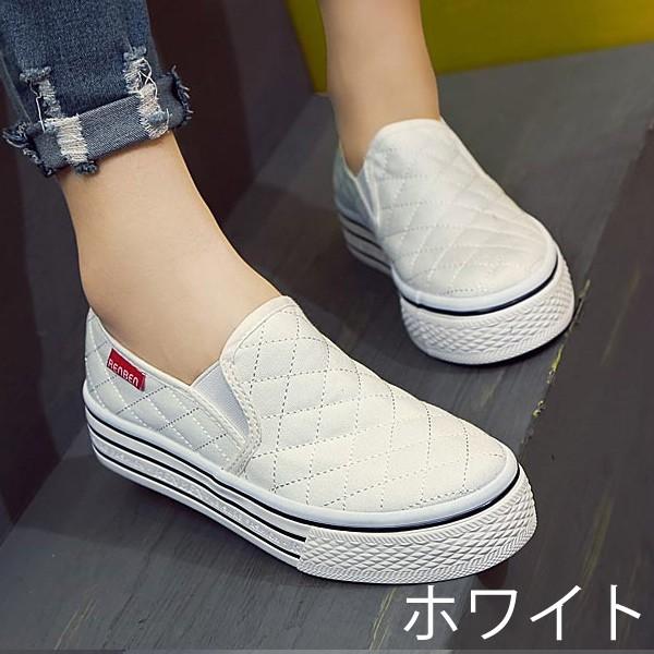 スリッポン レディース スニーカー 靴 歩きやすい 厚底 キルティング フラットシューズ Bo 9 Buyee Buyee Japanese Proxy Service Buy From Japan Bot Online